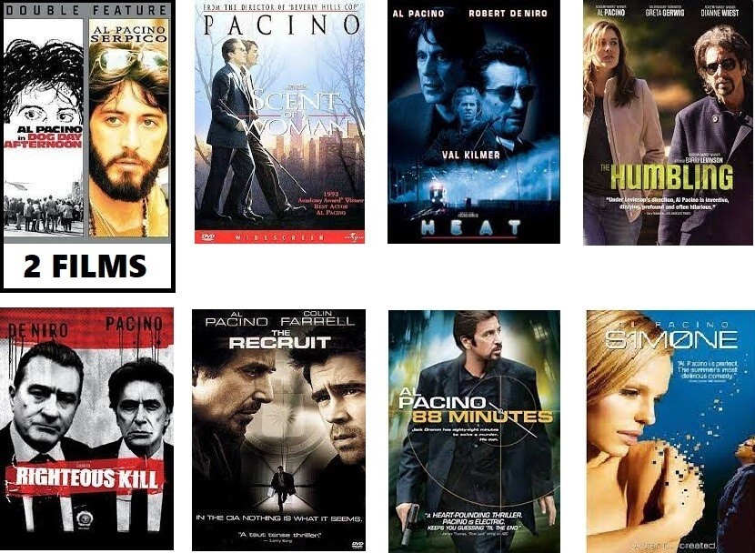 Al Pacino 9 Film Collection (DVD) Complete Title Listing In Description