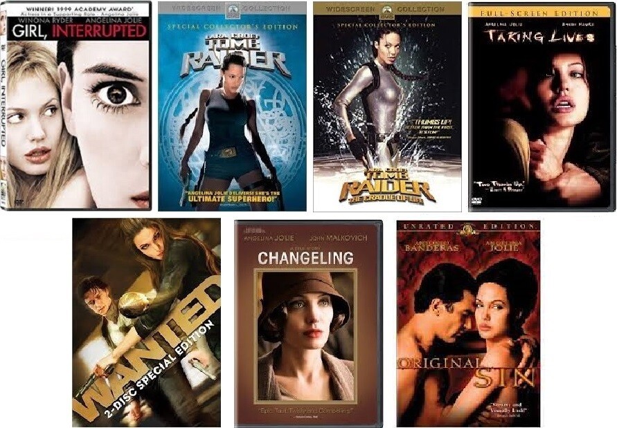 Angelina Jolie 7 Film Collection (DVD) Complete Title Listing In Description