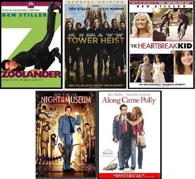 Ben Stiller 5 Film Collection (DVD) Complete Title Listing In Description Ben Stiller 5 Film Collection (DVD) Complete Title Listing In Description