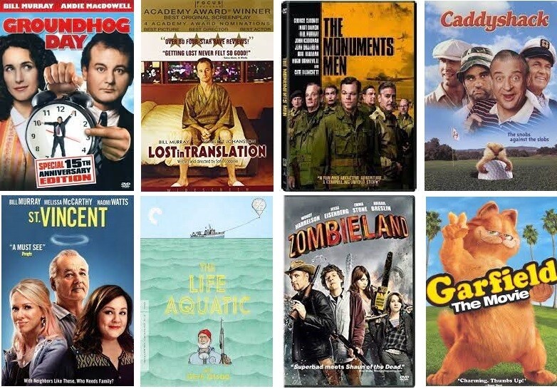 Bill Murray 8 Film Collection (DVD) Complete Title Listing In Description