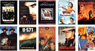 Bill Paxton 10 Film Collection (DVD) Complete Title Listing In Description