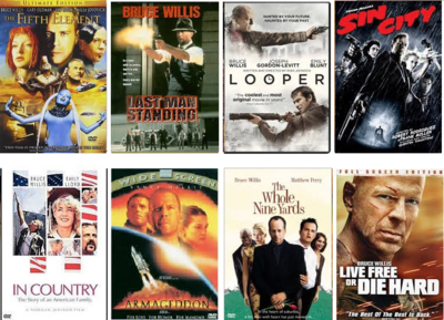 Bruce Willis 8 Film Collection (DVD) Complete Title Listing In Description