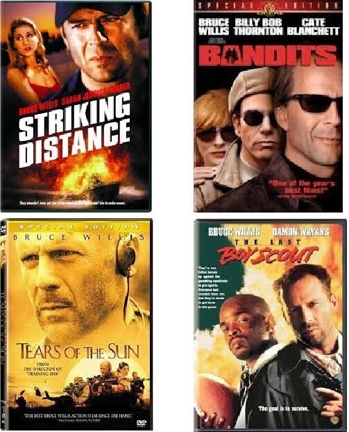 Bruce Willis 4 Film Collection (DVD) Complete Title Listing In Description