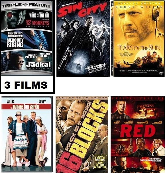 Bruce Willis 8 Film Collection (DVD) Complete Title Listing In Description