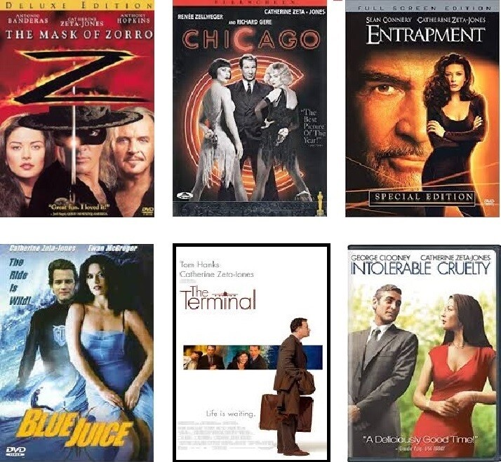 Catherine Zeta-Jones 6 Film Collection (DVD) Complete Title Listing In Description