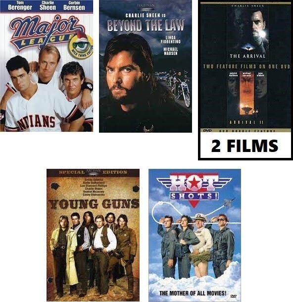 Charlie Sheen 5 Film Collection (DVD) Complete Title Listing In Description
