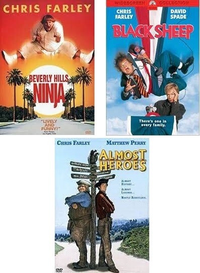 Chris Farley 3 Film Collection (DVD) Complete Title Listing In Description