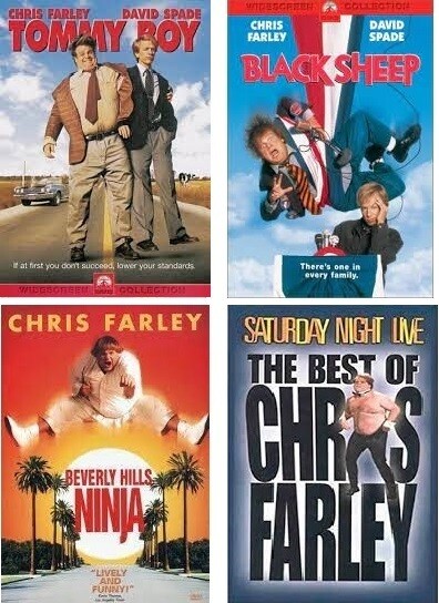 Chris Farley 4 Film Collection (DVD) Complete Title Listing In Description
