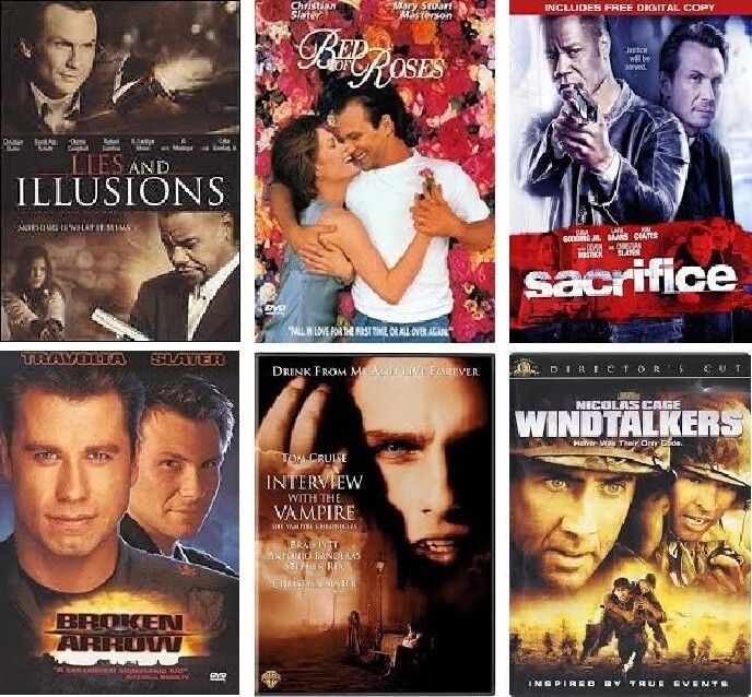 Christian Slater 6 Film Collection (DVD) Complete Title Listing In Description
