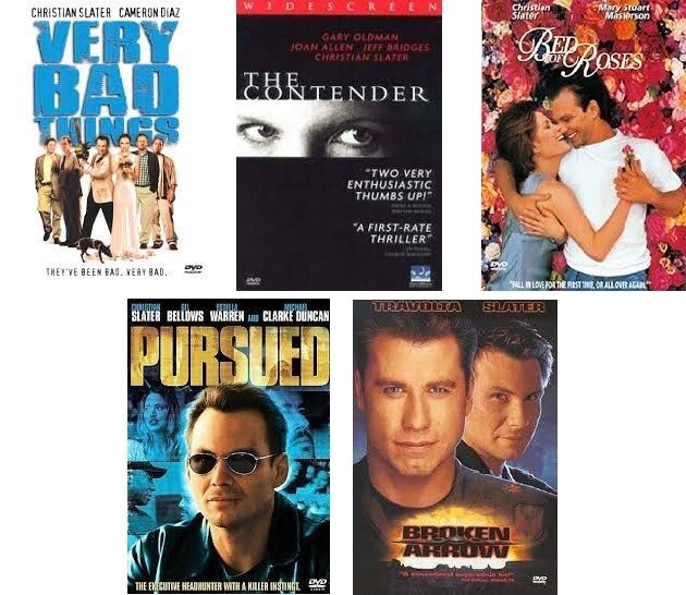 Christian Slater 5 Film Collection (DVD) Complete Title Listing In Description