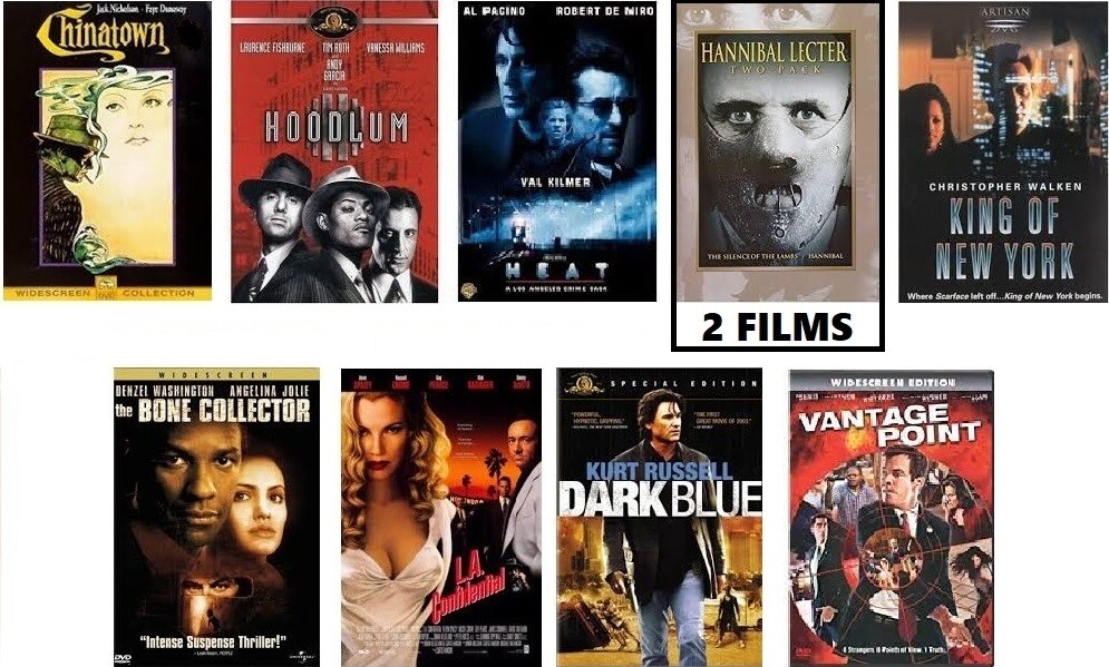 Crime/Thriller 10 Film Collection (DVD) Complete Title Listing In Description