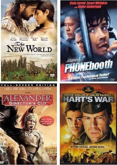 Colin Farrell 4 Film Collection (DVD) Complete Title Listing In Description