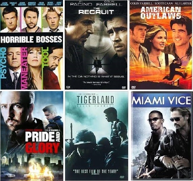Colin Farrell 6 Film Collection (DVD) Complete Title Listing In Description