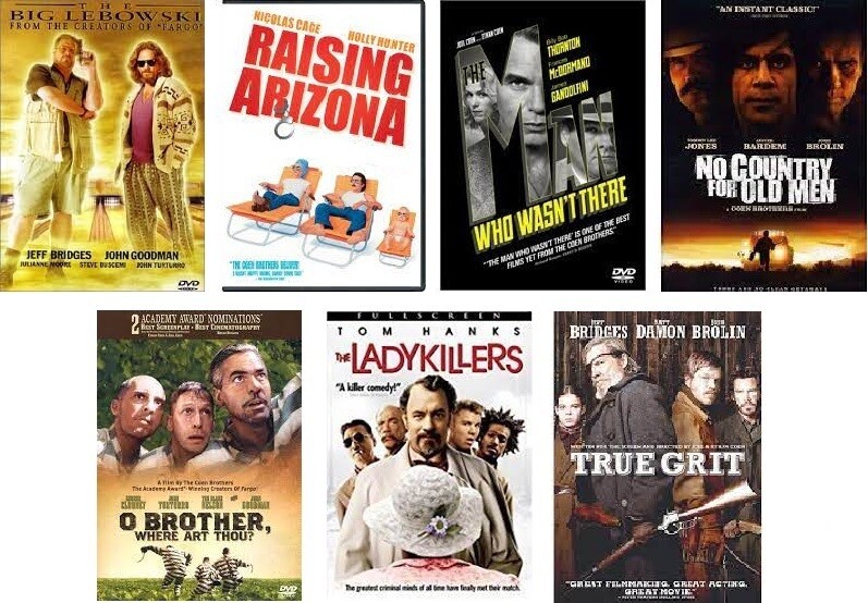 Coen Brothers 7 Film Collection (DVD) Complete Title Listing In Description