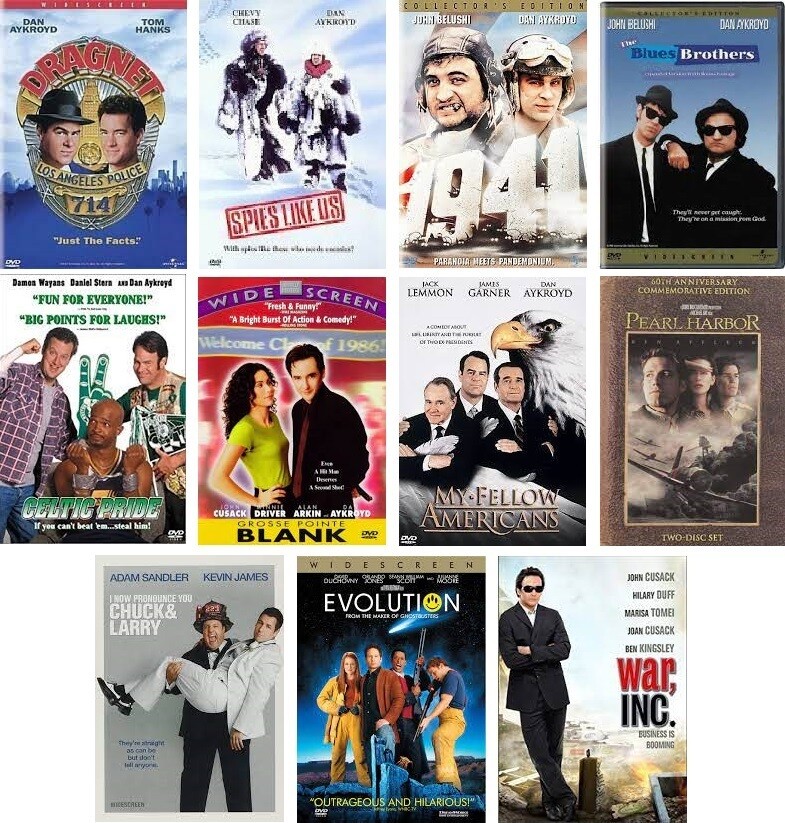Dan Aykroyd 11 Film Collection (DVD) Complete Title Listing In Description.