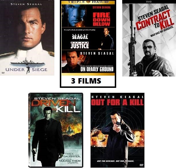 Steven Seagal 7 Film Collection (DVD) Complete Title Listing In Description
