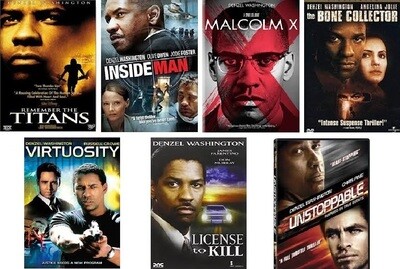 Denzel Washington 7 Film Collection (DVD) Complete Title Listing In Description