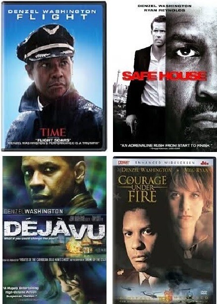 Denzel Washington 4 Film Collection (DVD) Complete Title Listing In Description