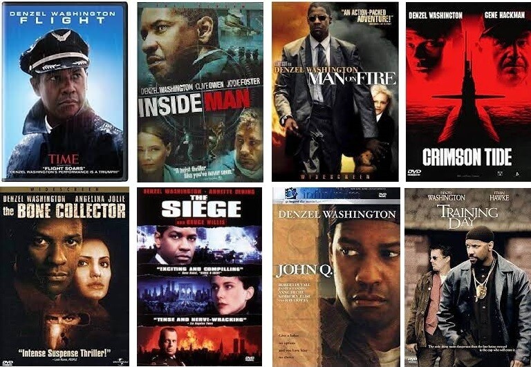 Denzel Washington 8 Film Collection (DVD) Complete Title Listing In Description
