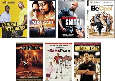 Dwayne Johnson 7 Film Collection (DVD) Complete Title Listing In Description
