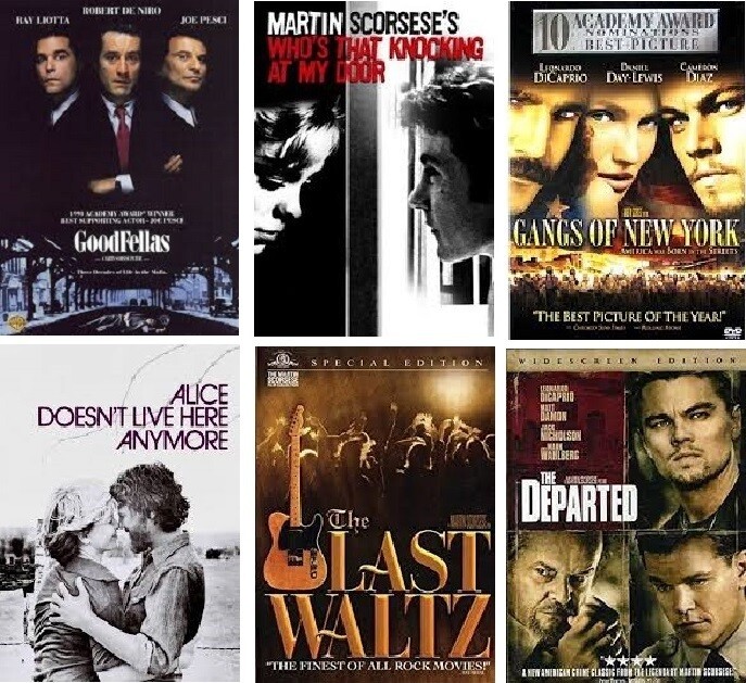 Director Martin Scorsese 6 Film Collection (DVD) Complete Title Listing In Description