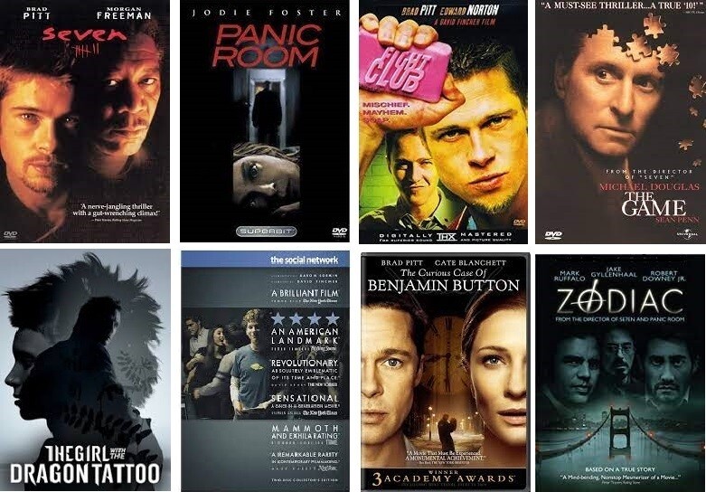 Director David Fincher 8 Film Collection (DVD) Complete Title Listing In Description