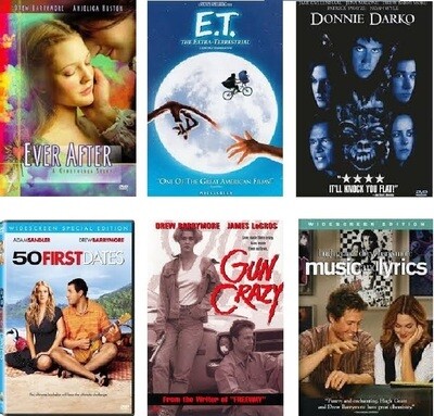 Drew Barrymore 6 Film Collection (DVD) Complete Title Listing In Description