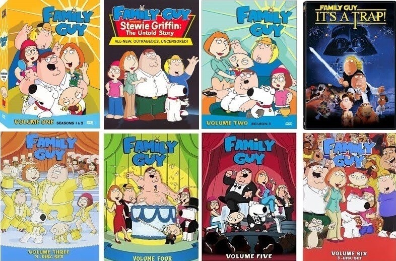 Family Guy Volumes 1-6 Collection (DVD) Plus 2 Bonus DVDS
