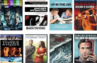 George Clooney 8 Film Collection (DVD) Complete Title Listing In Description George Clooney 8 Film Collection (DVD) Complete Title Listing In Description