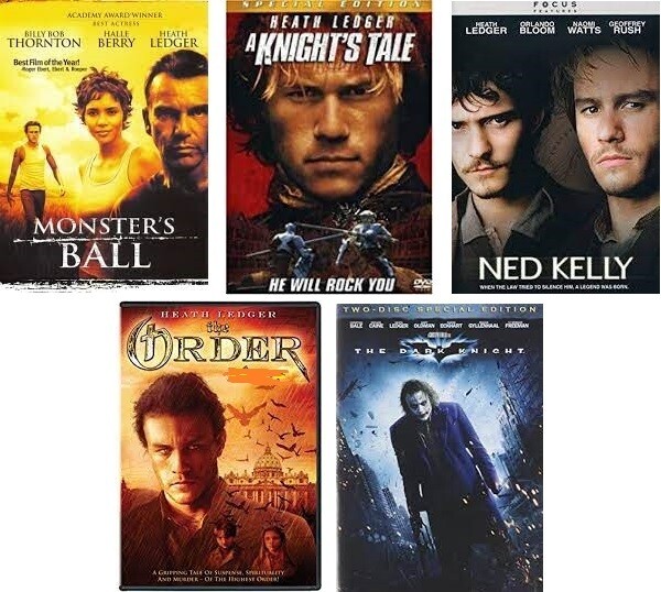 Heath Ledger 5 Film Collection (DVD) Complete Title Listing In Description