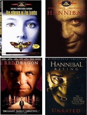 Hannibal Lecter 4 Film Collection (DVD) Complete Title Listing In Description