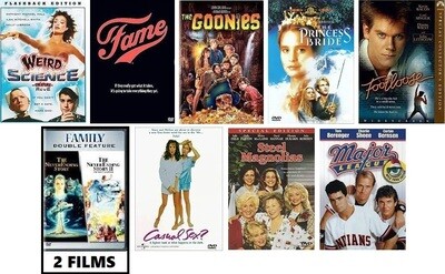 I Love the 80's 10 Film Collection (DVD) Complete Title Listing In Description I Love the 80's 10 Film Collection (DVD) Complete Title Listing In Description