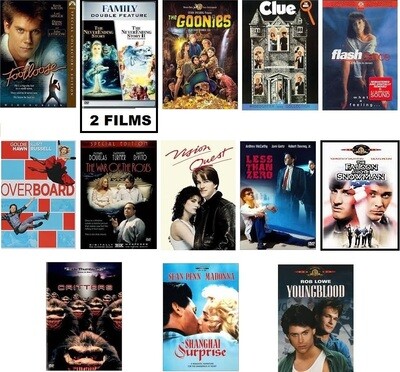 I Love The 80&#39;s 14 Film Collection (DVD) Complete Title Listing In Description.
