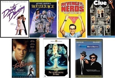 I Love The 80&#39;s 7 Film Collection (DVD) Complete Title Listing In Description