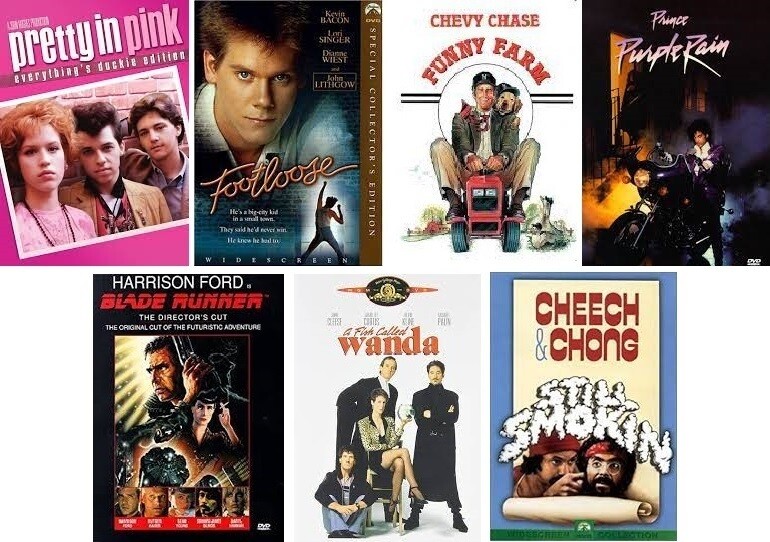 I Love The 80's 7 Film Collection (DVD) Complete Title Listing In Description