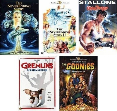 I Love The 80's 5 Film Collection (DVD) Complete Title Listing In Description. I Love The 80's 5 Film Collection (DVD) Complete Title Listing In Description.