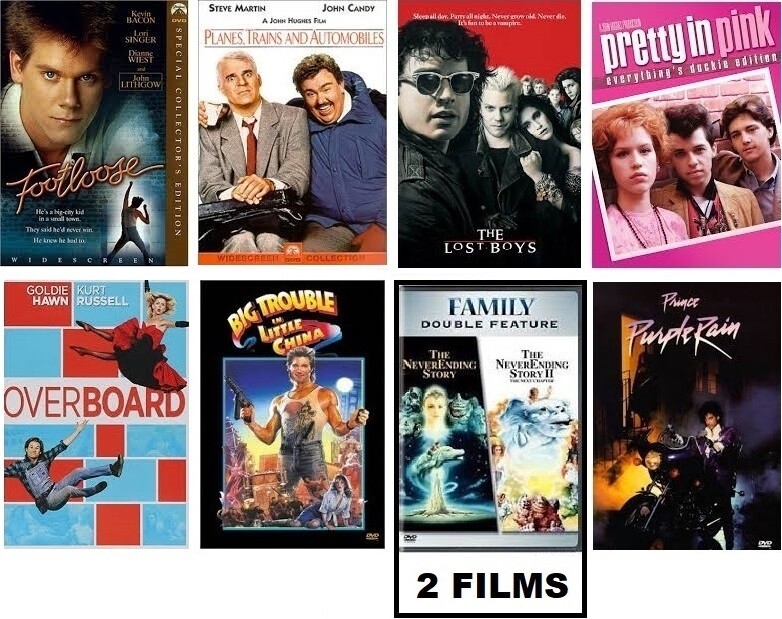 I Love The 80's 9 Movie Collection (DVD) Complete Title Listing In Description