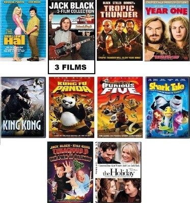 Jack Black 12 Film Collection (DVD) Complete Title Listing In Description