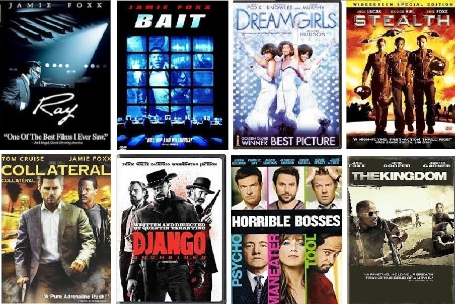 Jamie Foxx 8 Film Collection (DVD) Complete Title Listing In Description