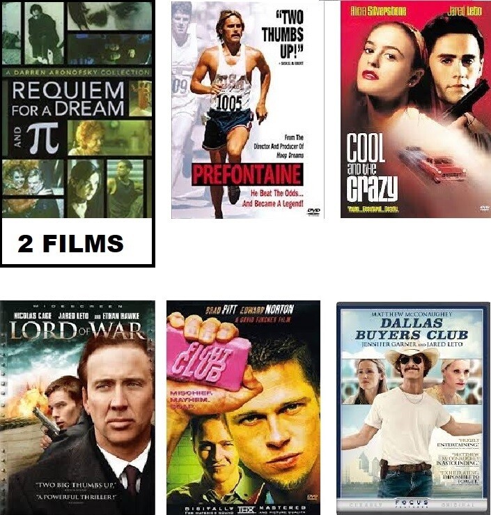 Jared Leto 6 Film Collection (DVD) Complete Title Listing In Description