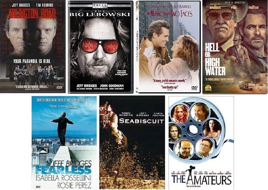 Jeff Bridges 7 Film Collection (DVD) Complete Title Listing In Description