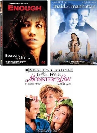 Jennifer Lopez 3 Film Collection (DVD) Complete Title Listing In Description