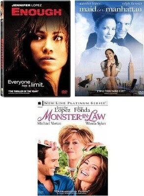 Jennifer Lopez 3 Film Collection (DVD) Complete Title Listing In Description