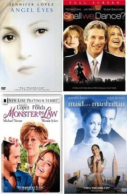 Jennifer Lopez 4 Film Collection (DVD) Complete Title Listing In Description Jennifer Lopez 4 Film Collection (DVD) Complete Title Listing In Description