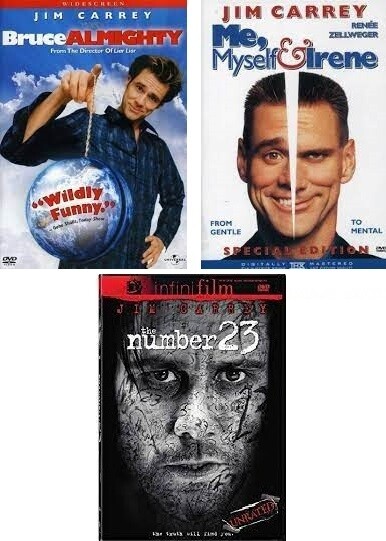 Jim Carrey 3 Film Collection (DVD) Complete Title Listing In Description