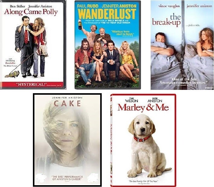 Jennifer Aniston 5 Film Collection (DVD) Complete Title Listing In Description