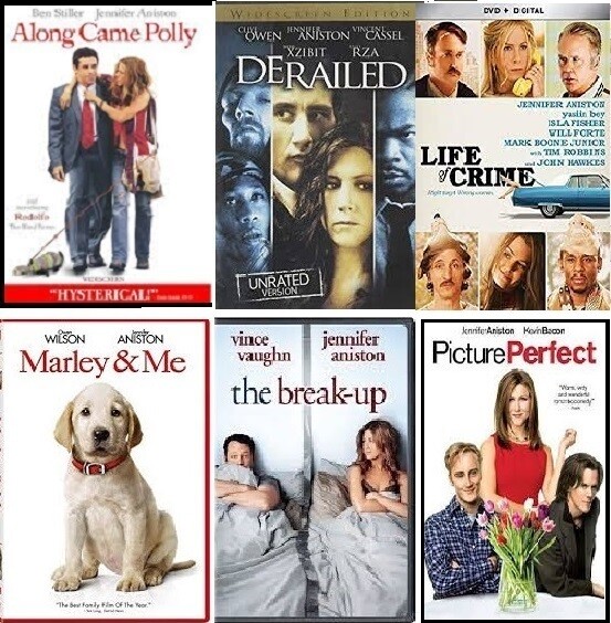 Jennifer Aniston 6 Film Collection (DVD) Complete Title Listing In Description