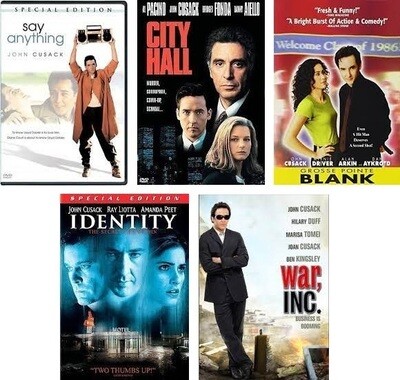 John Cusack 5 Film Collection (DVD) Complete Title Listing In Description John Cusack 5 Film Collection (DVD) Complete Title Listing In Description