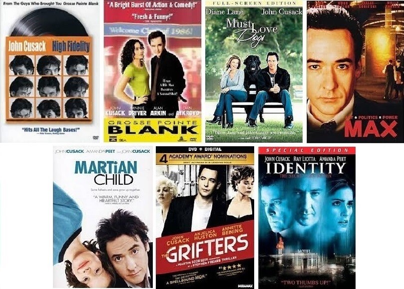 John Cusack 7 Film Collection (DVD) Complete Title Listing In Description