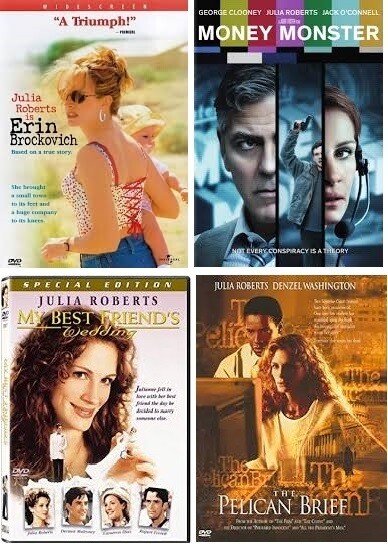 Julia Roberts 4 Film Collection (DVD) Complete Title Listing In Description